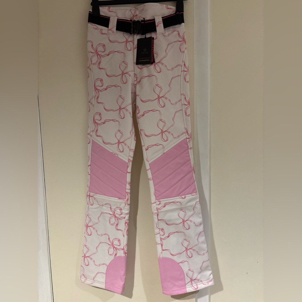 LoveShackFancy X Bogner Fire + Ice Pink Bow Ski Outfit - Picture 14 of 15